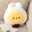 Cute pet throw pillow-white