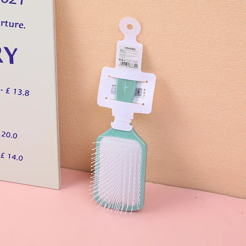 Colourful shining square airbag comb-green