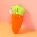 Carrot shaped dog toy