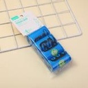 Printed biodegradable trash bag 4pcs-blu