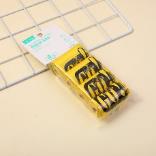 Printed biodegradable trash bag 4pcs-yel