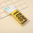 Printed biodegradable trash bag 4pcs-yel