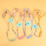 Small bowtie anti-hair removal leash