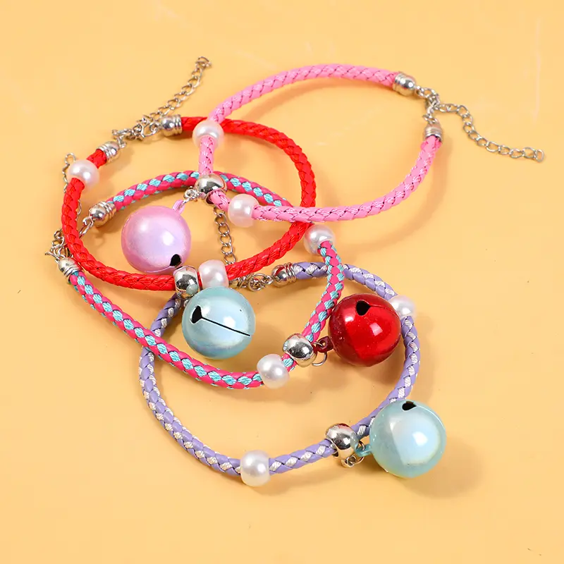 Large colored string bell collar