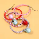 Large colored string bell collar