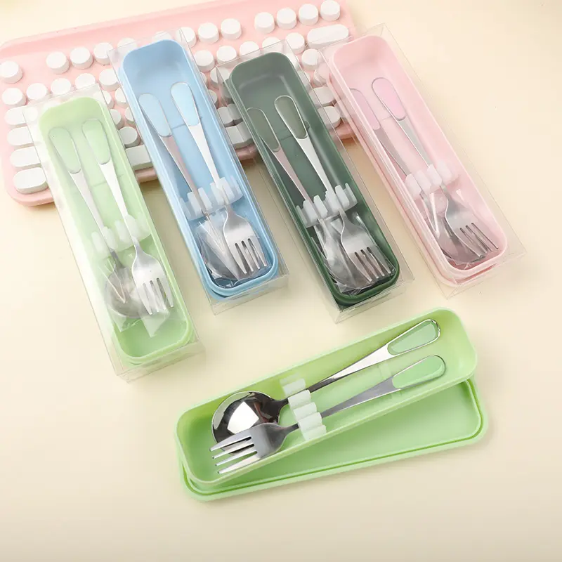 Morandi color spoon and fork set