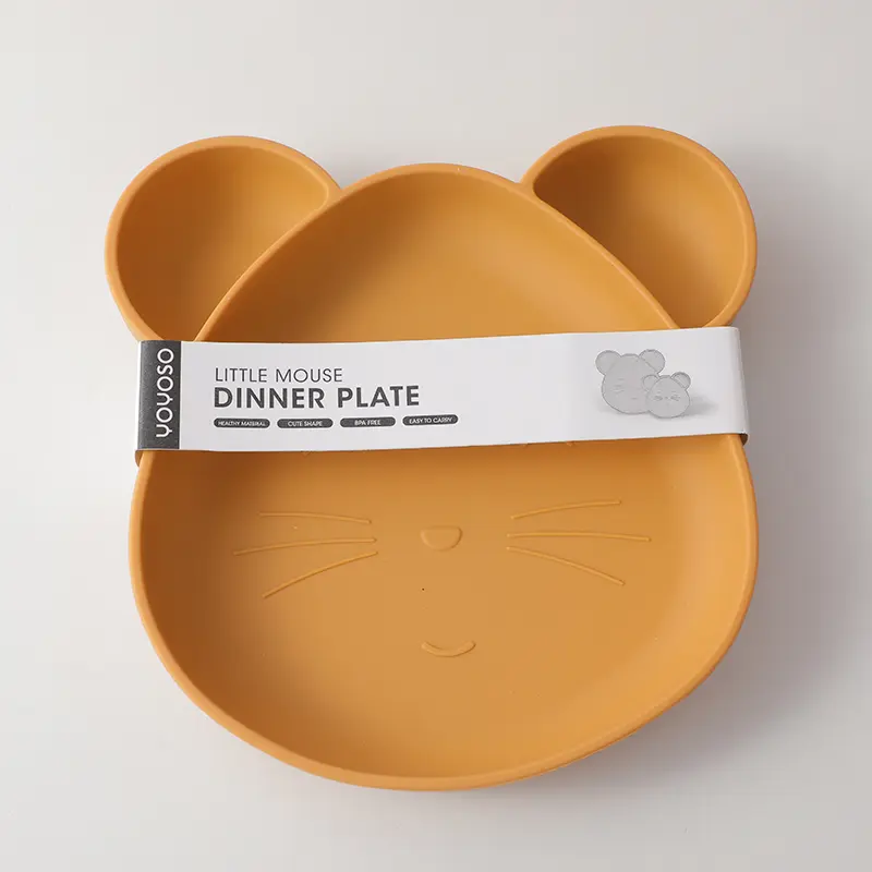 Little mouse dinner plate-yellow