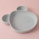 Little mouse dinner plate-grey