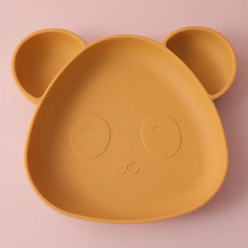 Little bear dinner plate-yellow