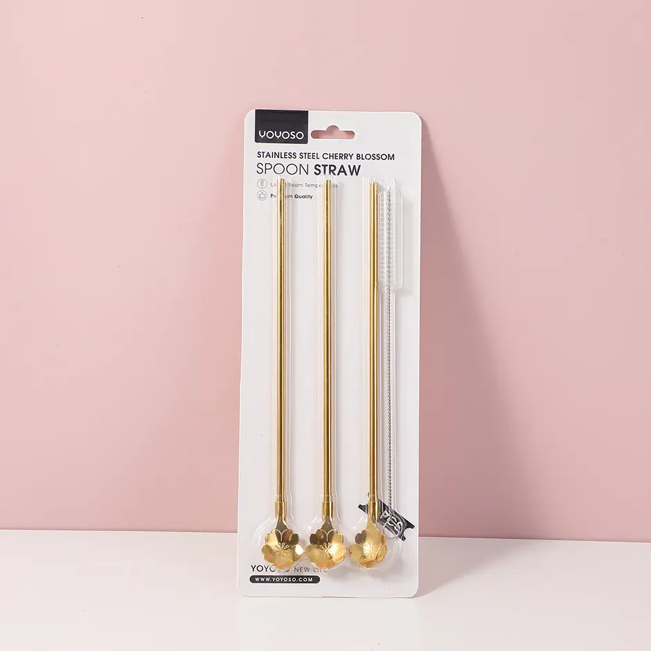 Stainless steel cherry blossom spoon str