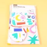 Gabardine 3-piece set (glove+mat+apron)