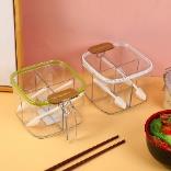 Four compartments seasoning jar