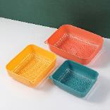 Stylish and simple three-piece drain bas