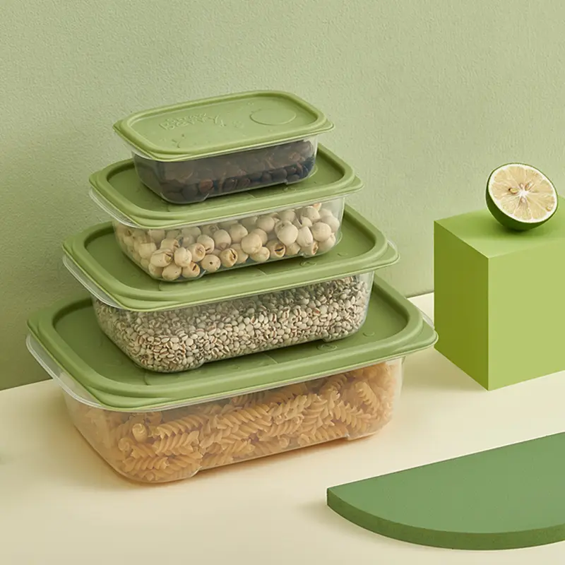 Square large 3pcs fresh-keeping box set