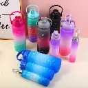 Gradient color double drinking plastic c