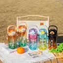 Colorful gradient color double drinking 