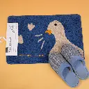 Cartoon cute series floor mat-blue duck