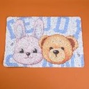 TEDDY ISLAND series floor mat 001-blue