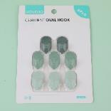 Gradient oval hook 8pcs