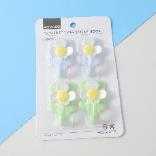 Flower strong sticky hook 4pcs