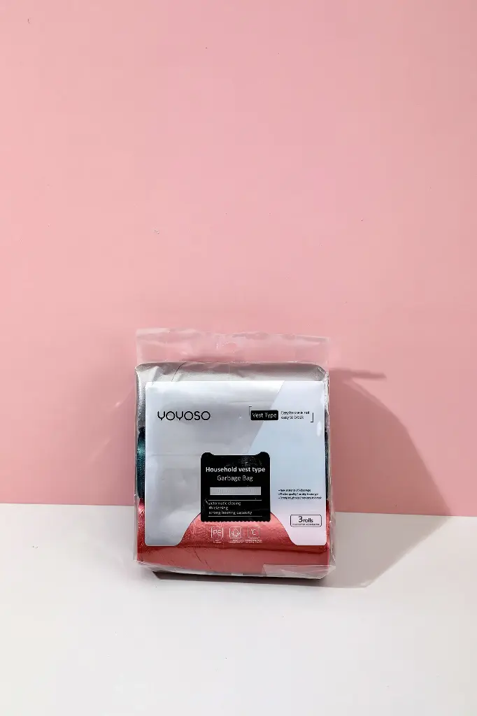 Household vest type garbage bag