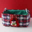 Christmas plaid series square box-bowkno
