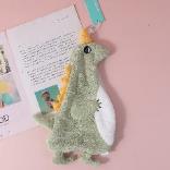 Green dinosaur hand towel