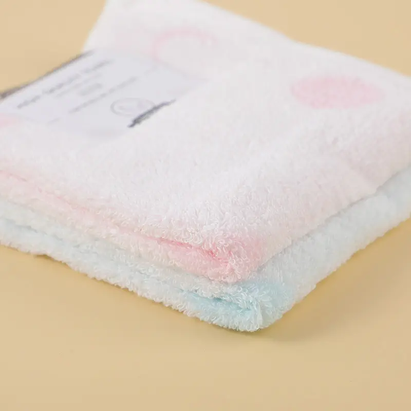 Jacquard rabbit square towel 2pcs