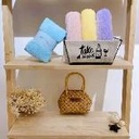 Brocade snow velvet towel