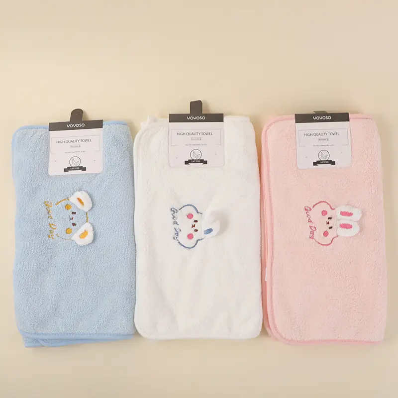 Cartoon 3D rabbit towel