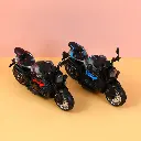 1:10 Alloy pull-back motorcycle with lig