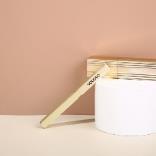 Light gold portable telescopic lip brush