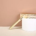 Light gold portable telescopic lip brush