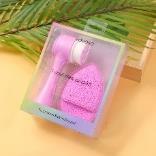 Facial brush and cleansing puff kit