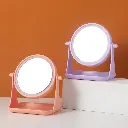 Round simple fashion LED light mirror