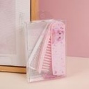 Multi-functional foldable comb-pink