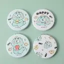 Happy cute dinosaur series-large round f