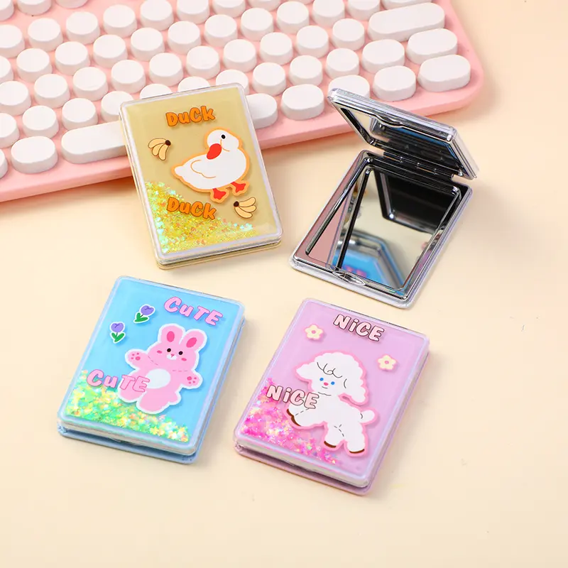 Cute animal rectangular relief quicksand