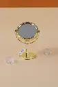 Round mini simple tabletop mirror-gold