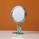 Metal mini round simple tabletop mirror-