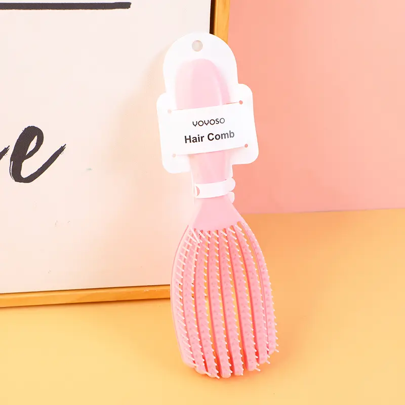 Shell shaped styling comb-pink