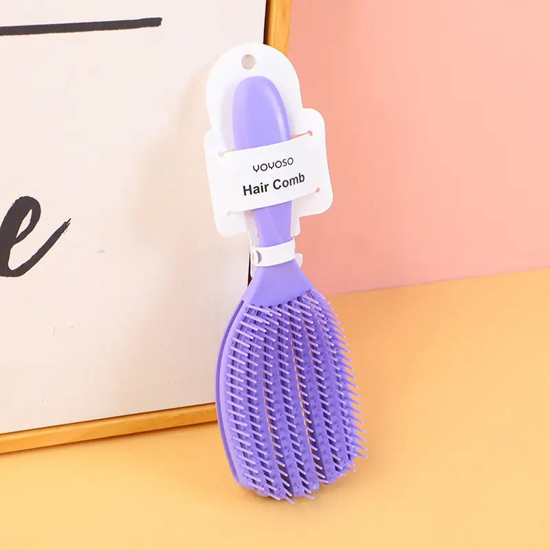 Shell shaped styling comb-purple