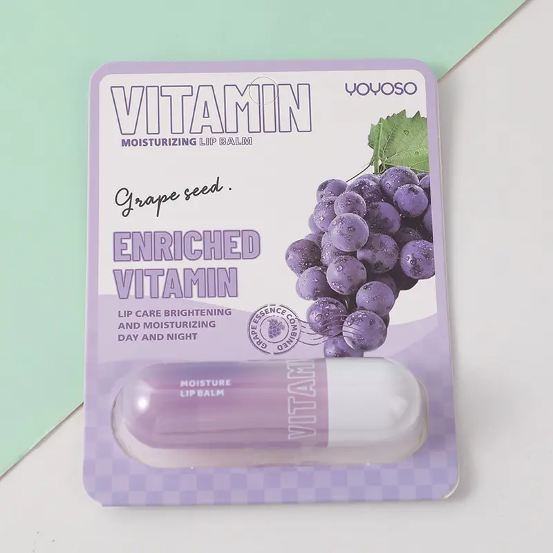Vitamin moisturizing lip balm-02 grape s