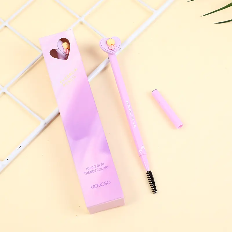 Heart beat eyebrow pencil-grey brown