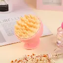 Oval shampoo brush