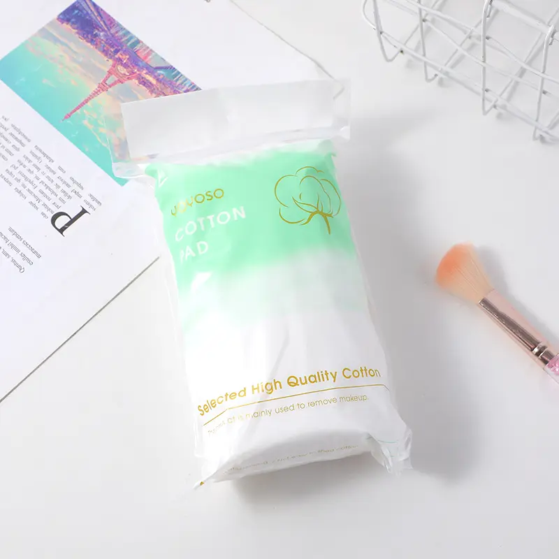 Oval shape embossed flower cotton pad 60