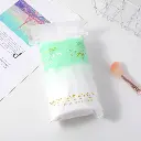 Oval shape embossed flower cotton pad 60