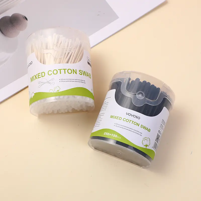 Mixed cotton swab with flip cover 400pcs