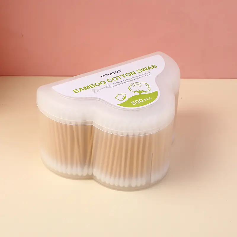 Bamboo cotton swab with cloud shaped box