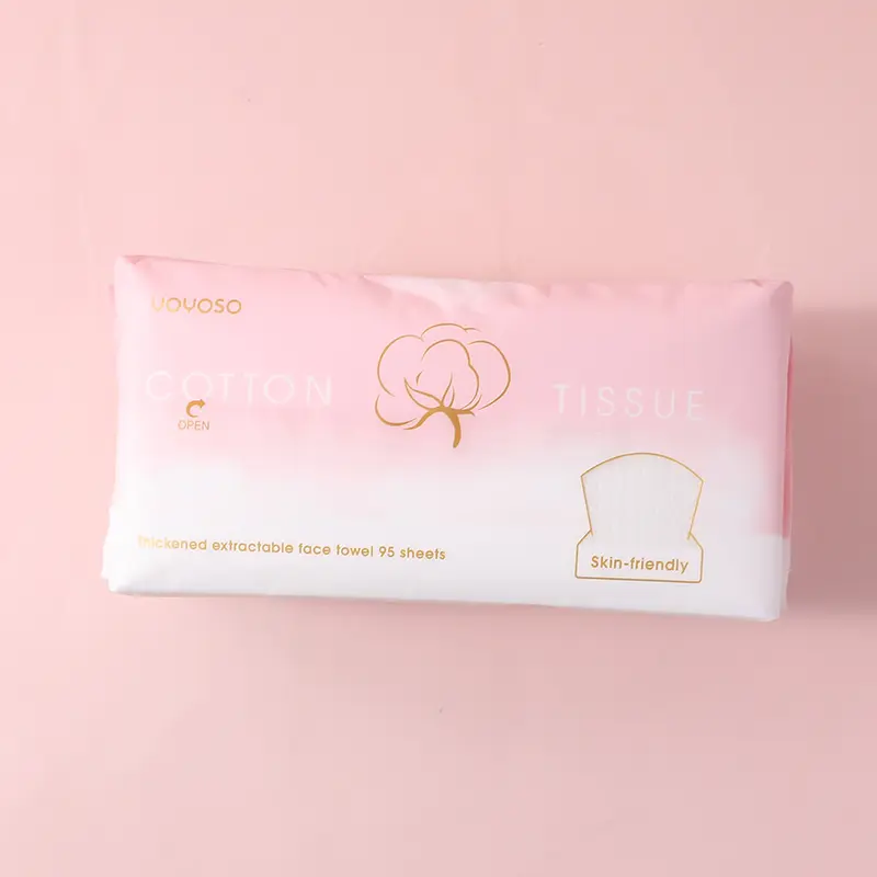Thickened extractable soft cotton face t